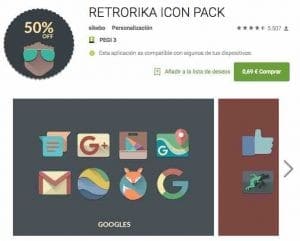 pack iconos Android