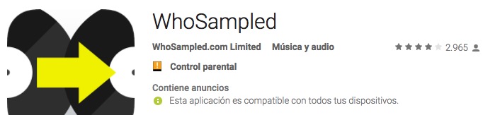 buscar sampled de canción